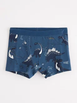 Underkläder>Lindex Boxershorts Med Dinosaurier Dark Dusty Blue
