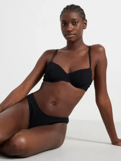 Badkläder>Lindex Brazilian Bikinitrosa Med Krinklad Struktur Black