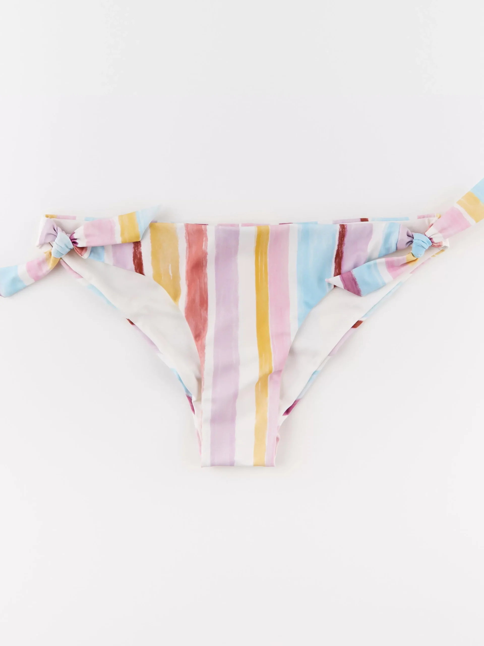 Badkläder>Lindex Brazilian Low Bikinitrosa Med Randigt Monster Yellow