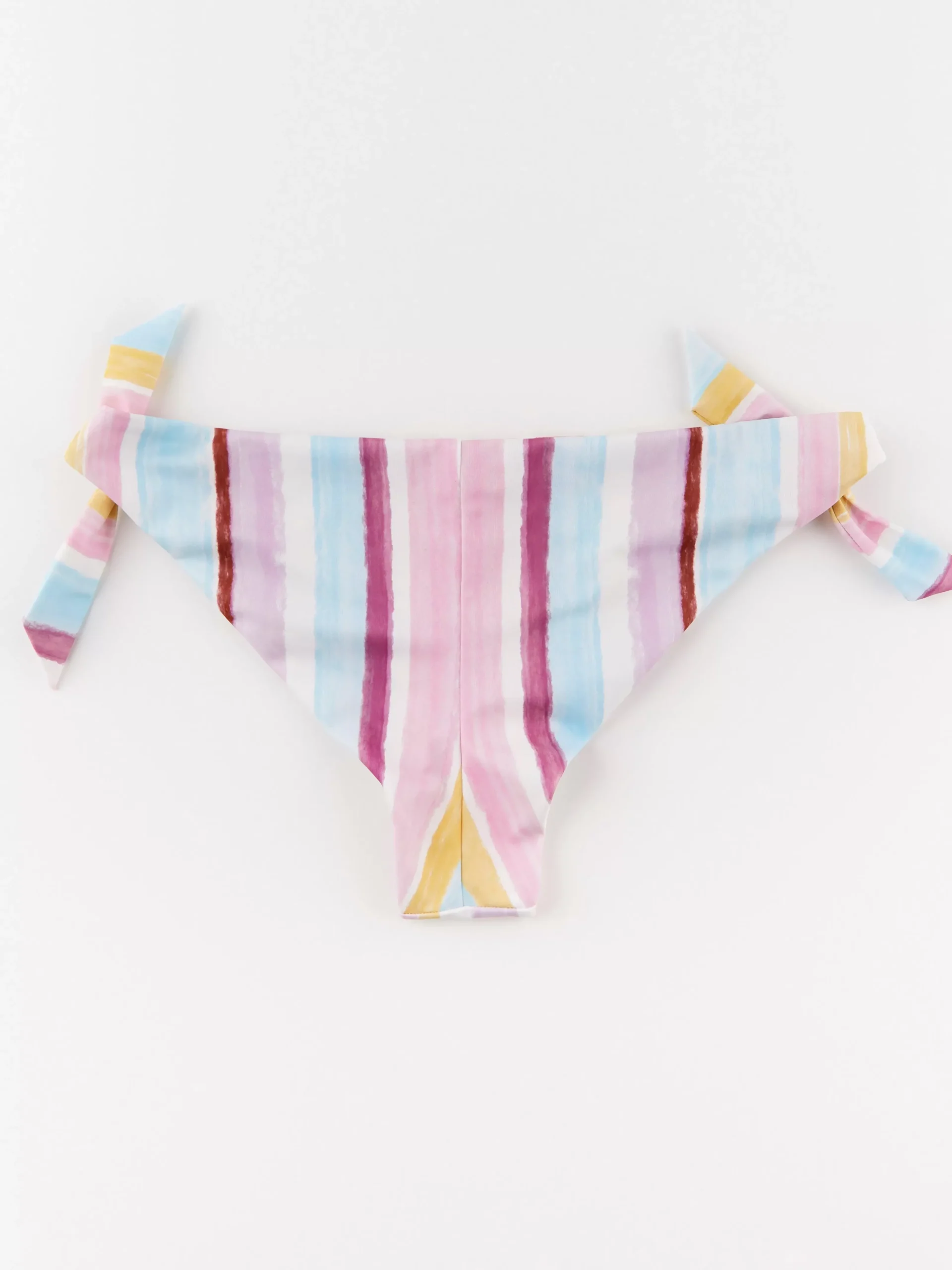 Badkläder>Lindex Brazilian Low Bikinitrosa Med Randigt Monster Yellow