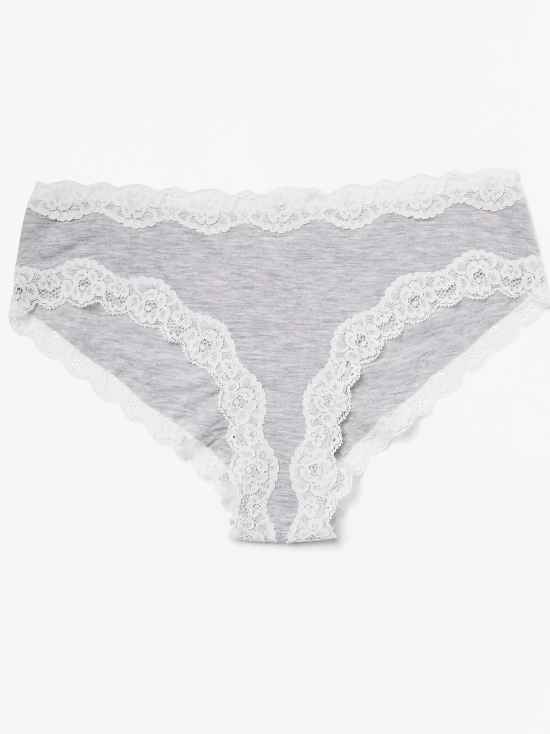Trosor>Lindex Brazilian Low Trosa I Lyocellblandning Light Grey Melange