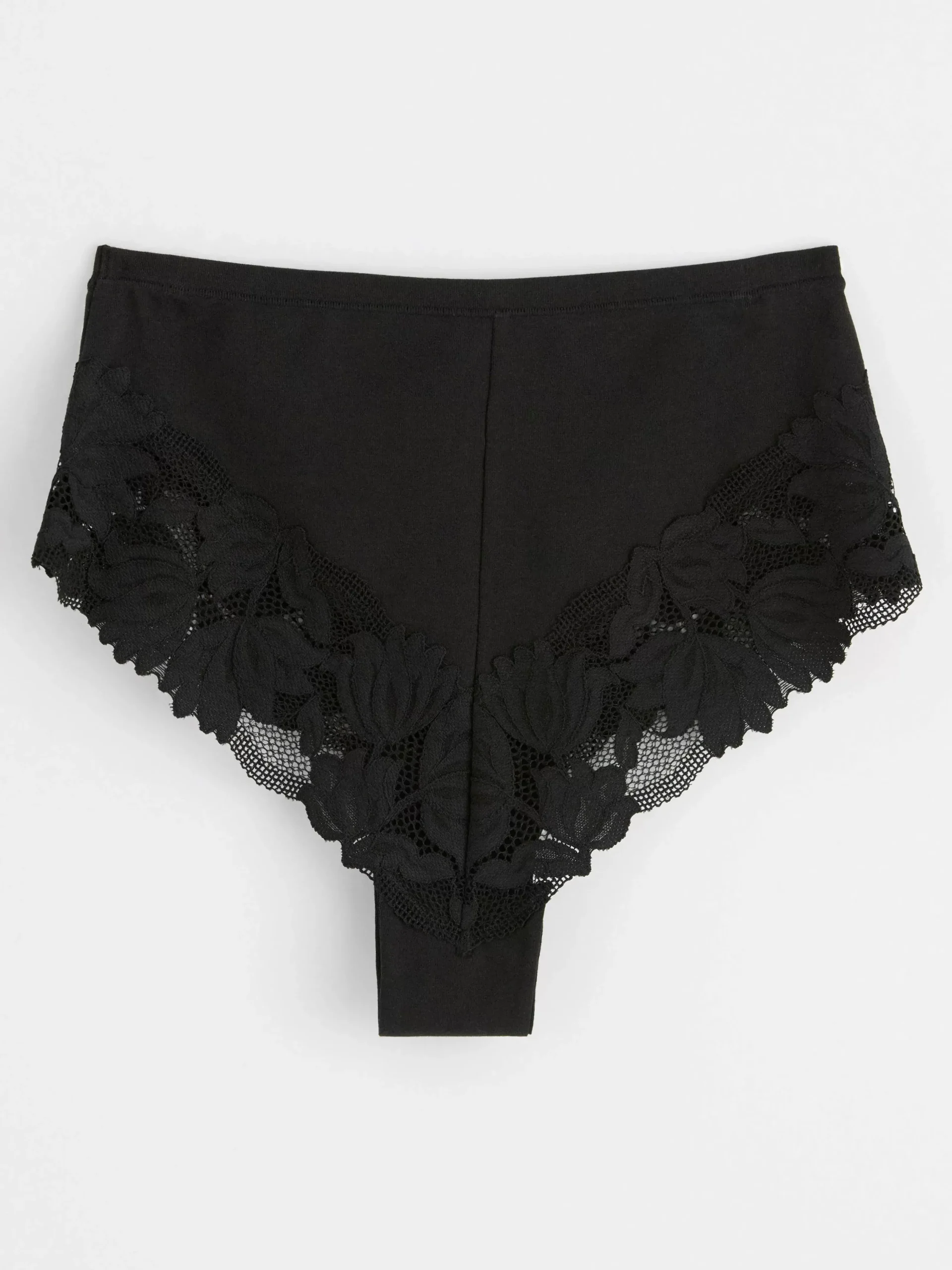 Trosor>Lindex Brazilian Trosa High Waist Med Spets Black