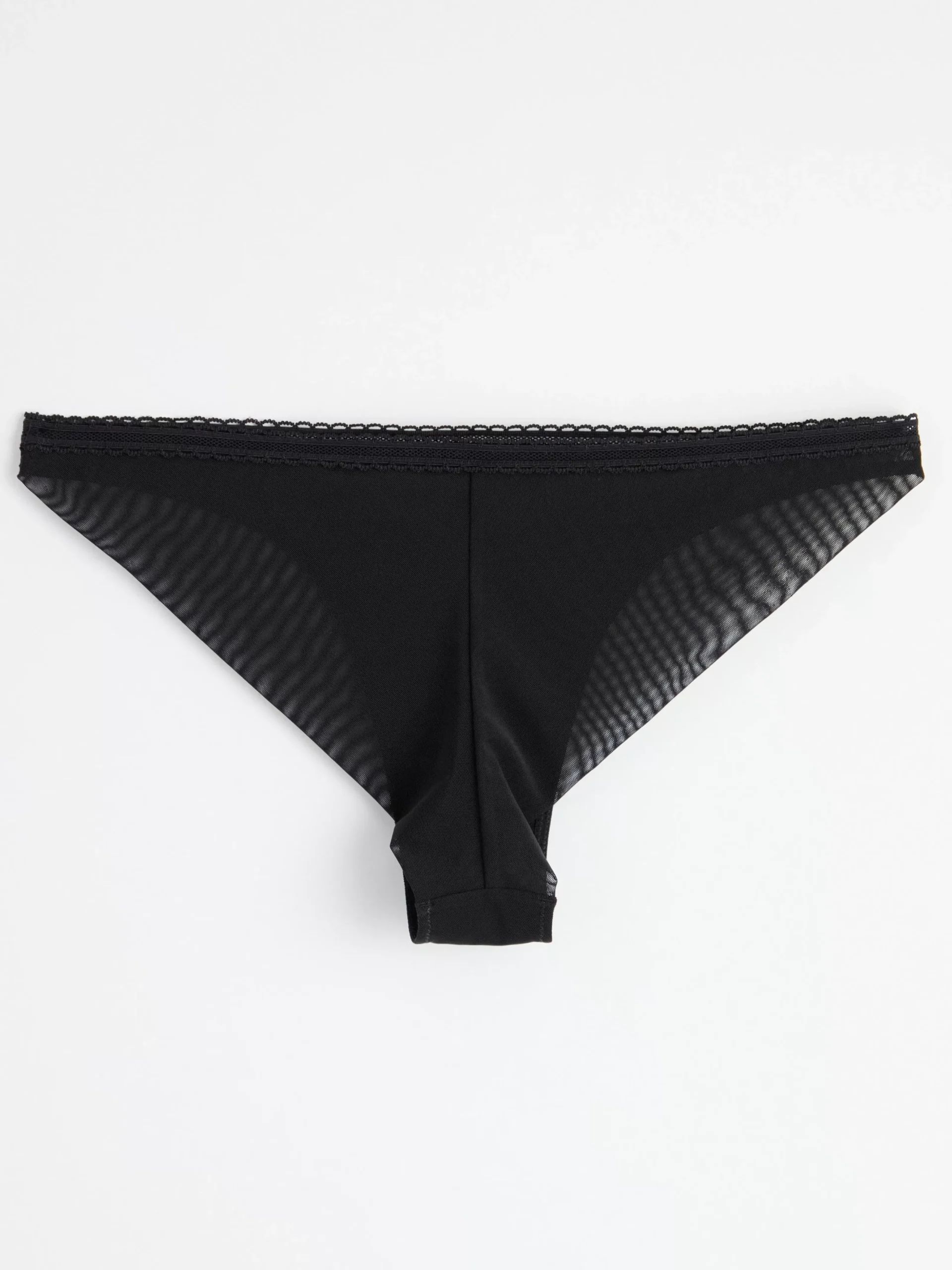 Trosor>Lindex Brazilian Trosa Midi Waist I Mesh Black