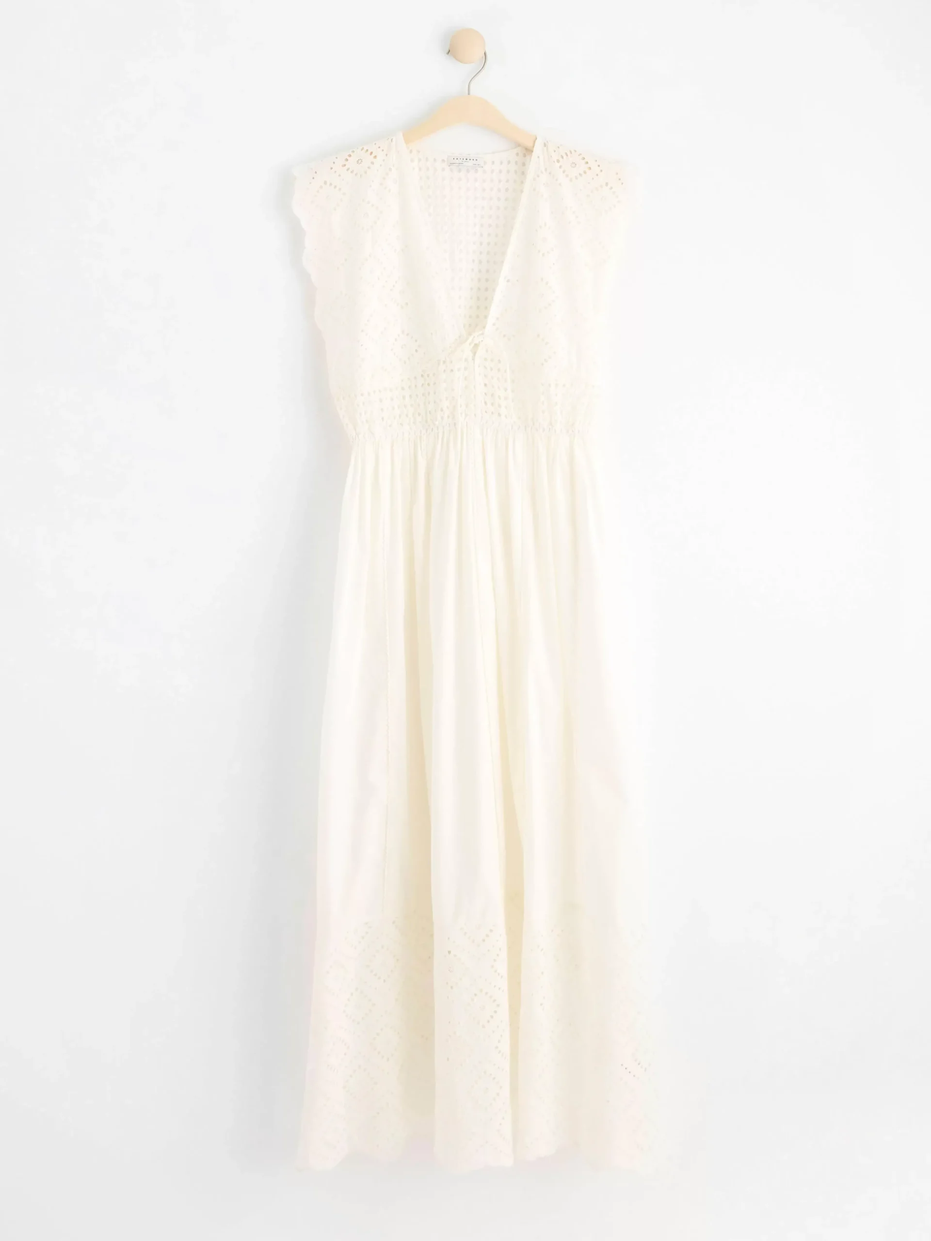 Klänningar>Lindex Broderie Anglaise Klanning – Curated By Elsa & Sofia Off White