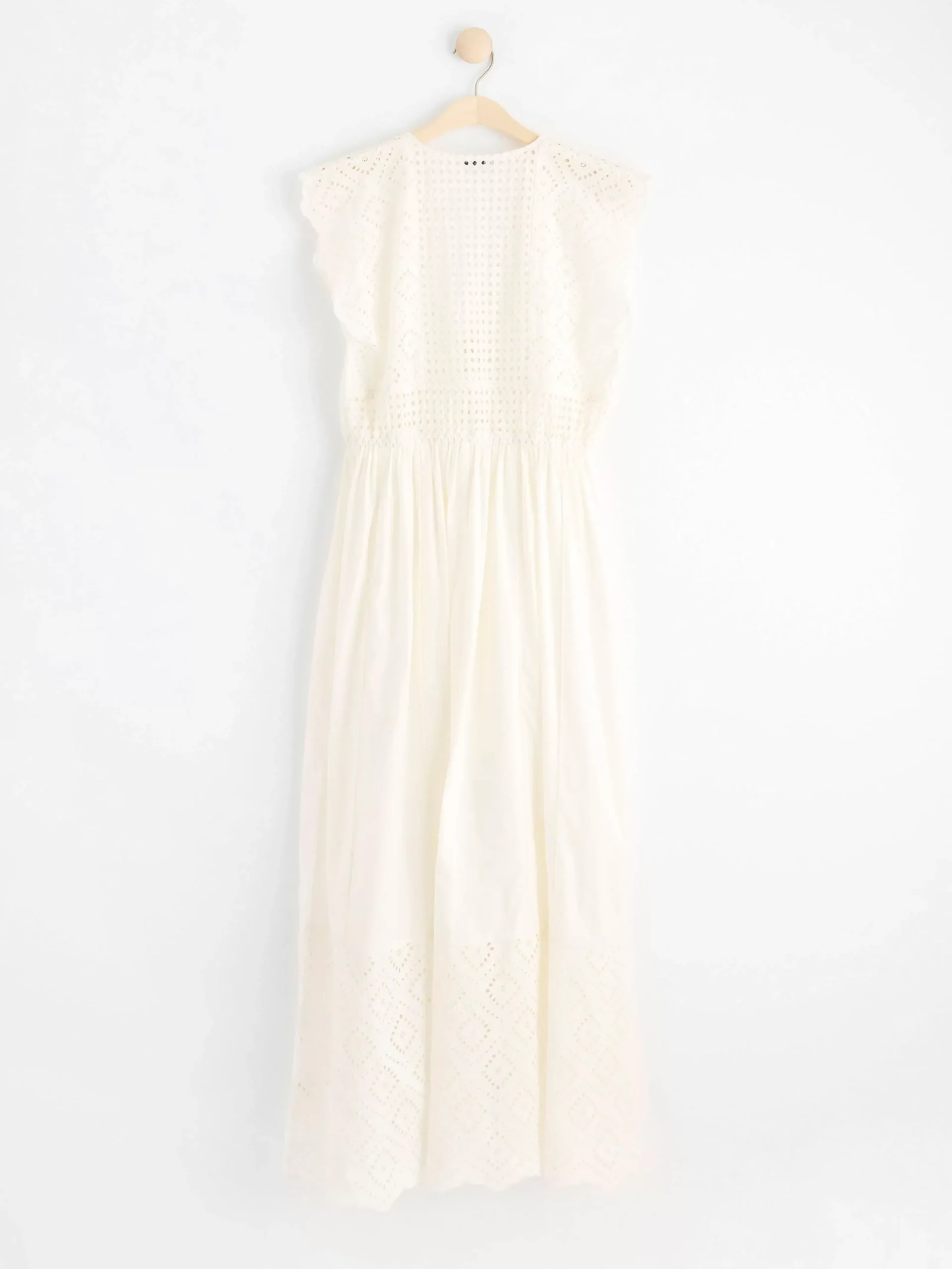 Klänningar>Lindex Broderie Anglaise Klanning – Curated By Elsa & Sofia Off White