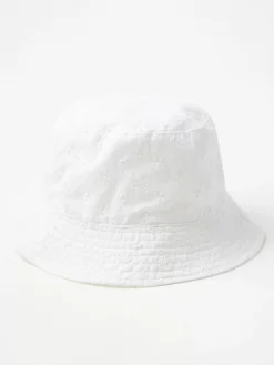 Accessoarer>Lindex Bucket Hat Med Broderier White