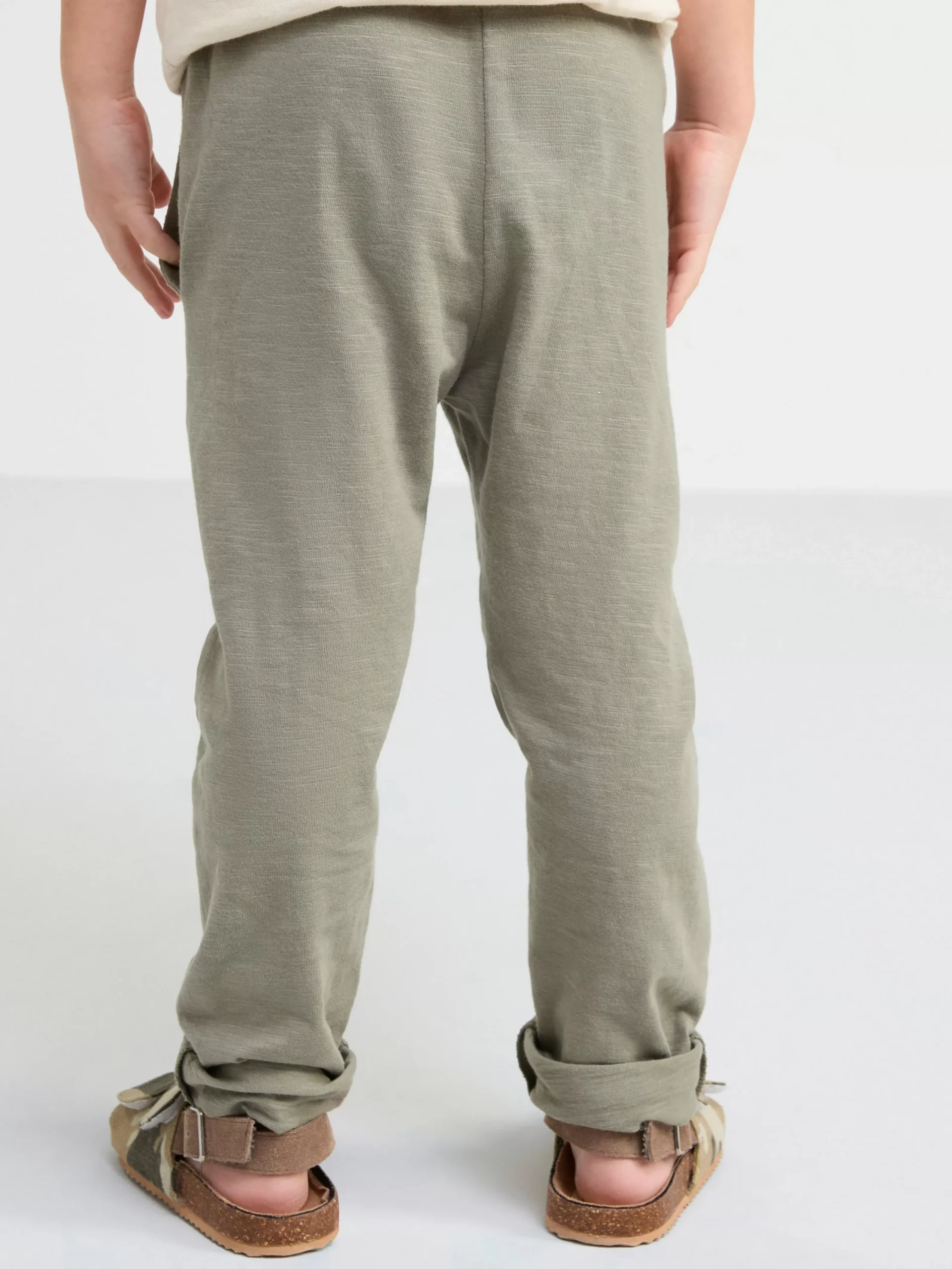 Byxor & Leggings>Lindex Byxa I Slubtrika Light Dusty Khaki