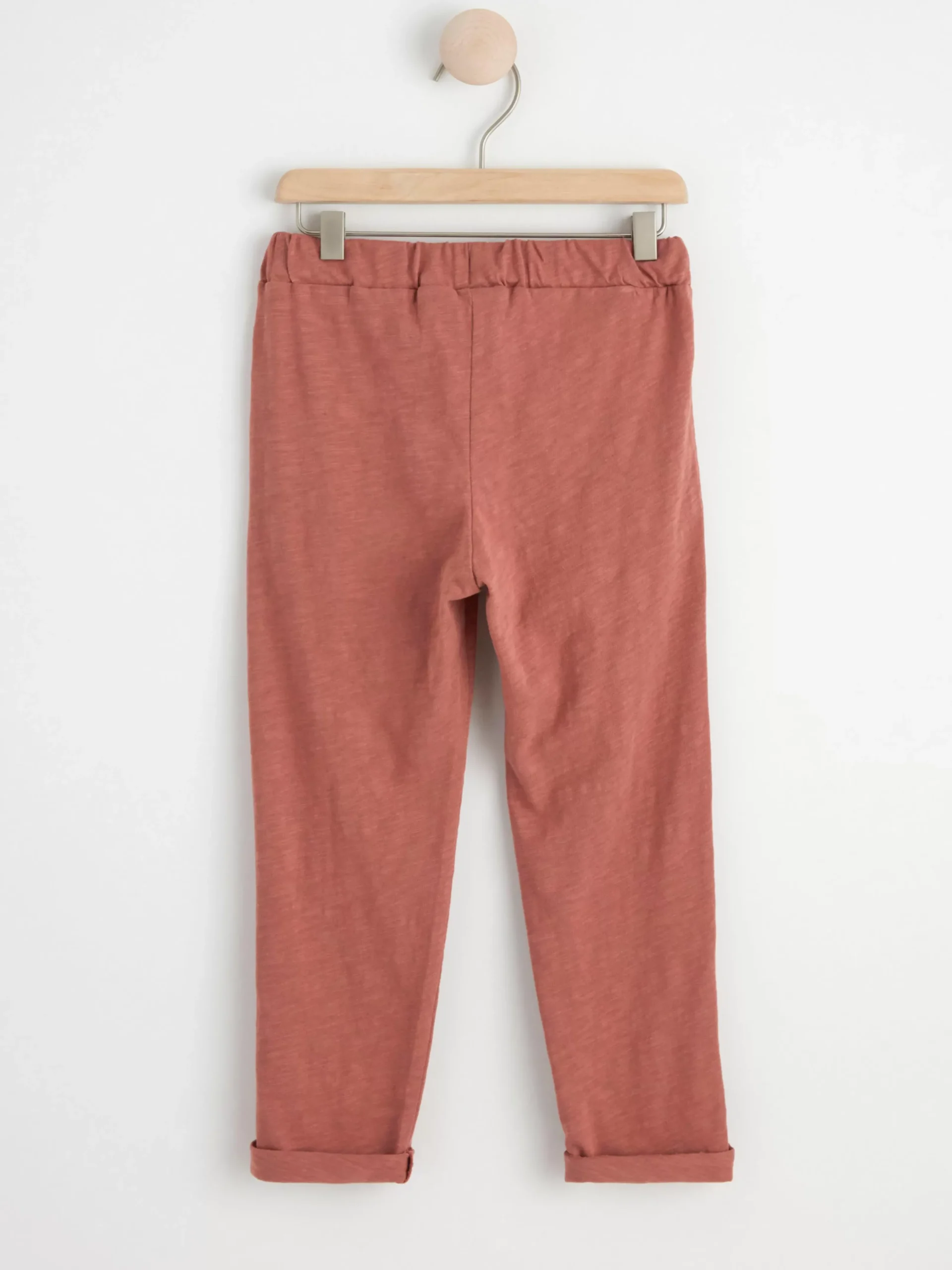 Byxor & Leggings>Lindex Byxa I Slubtrika Dark Dusty Pink