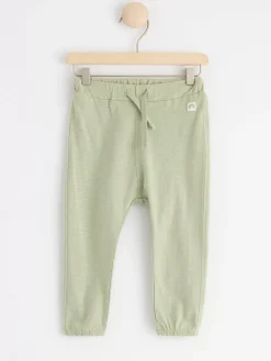 Byxor & Leggings>Lindex Byxa I Slubtrika Dusty Green