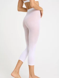 Strumpbyxor & Leggings>Lindex Caprileggings I 40 Denier Med Matt Yta White