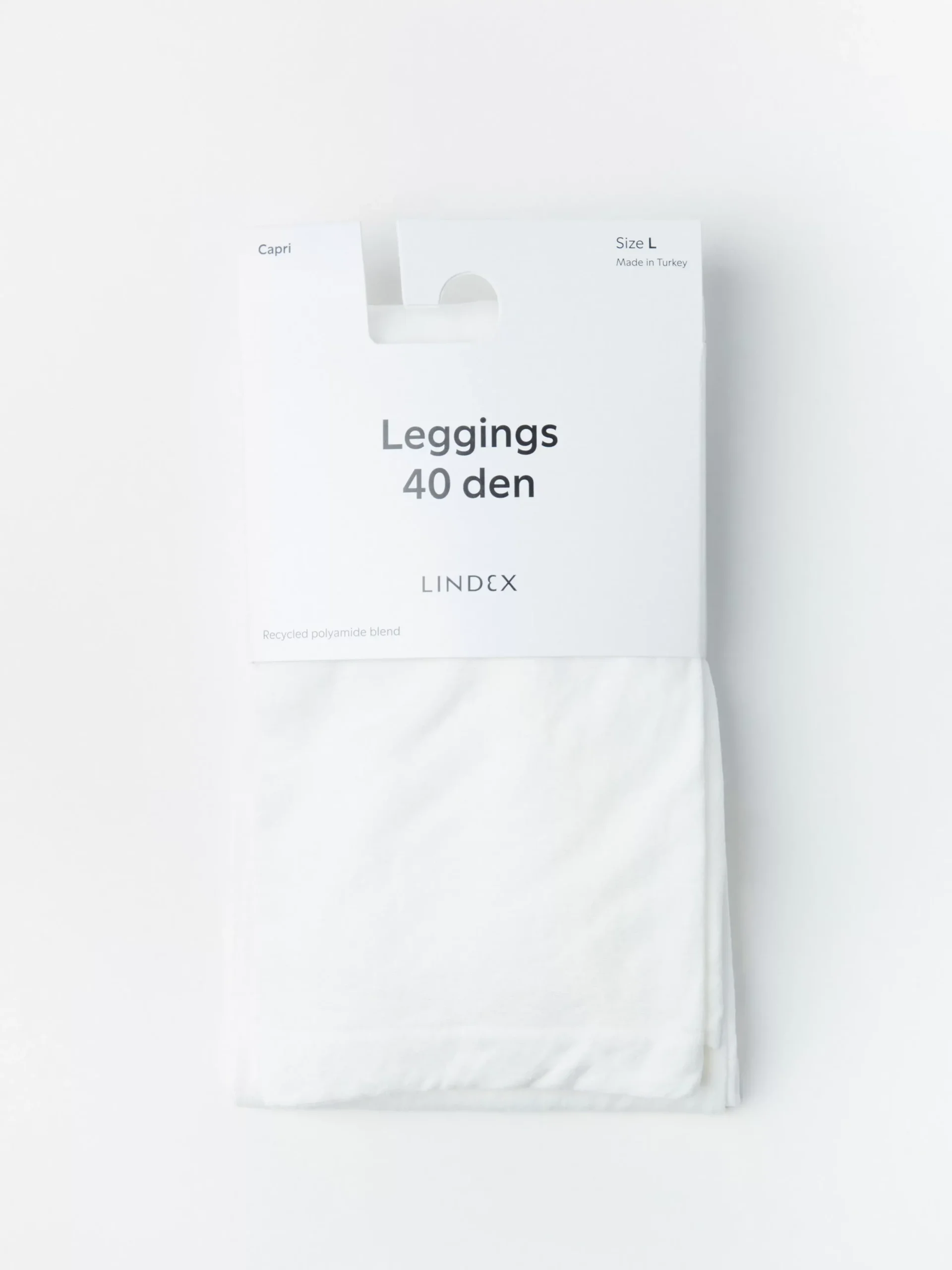 Strumpbyxor & Leggings>Lindex Caprileggings I 40 Denier Med Matt Yta White