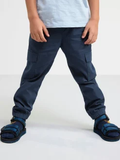 Byxor & Leggings>Lindex Cargobyxa Med Normalhog Midja Och Rakt Ben Dark Navy