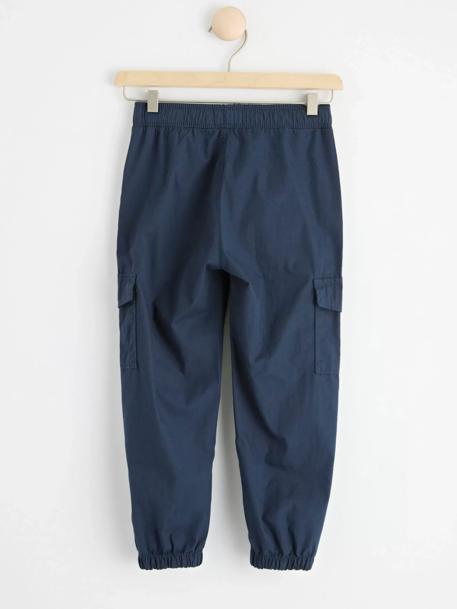 Byxor & Leggings>Lindex Cargobyxa Med Normalhog Midja Och Rakt Ben Dark Navy