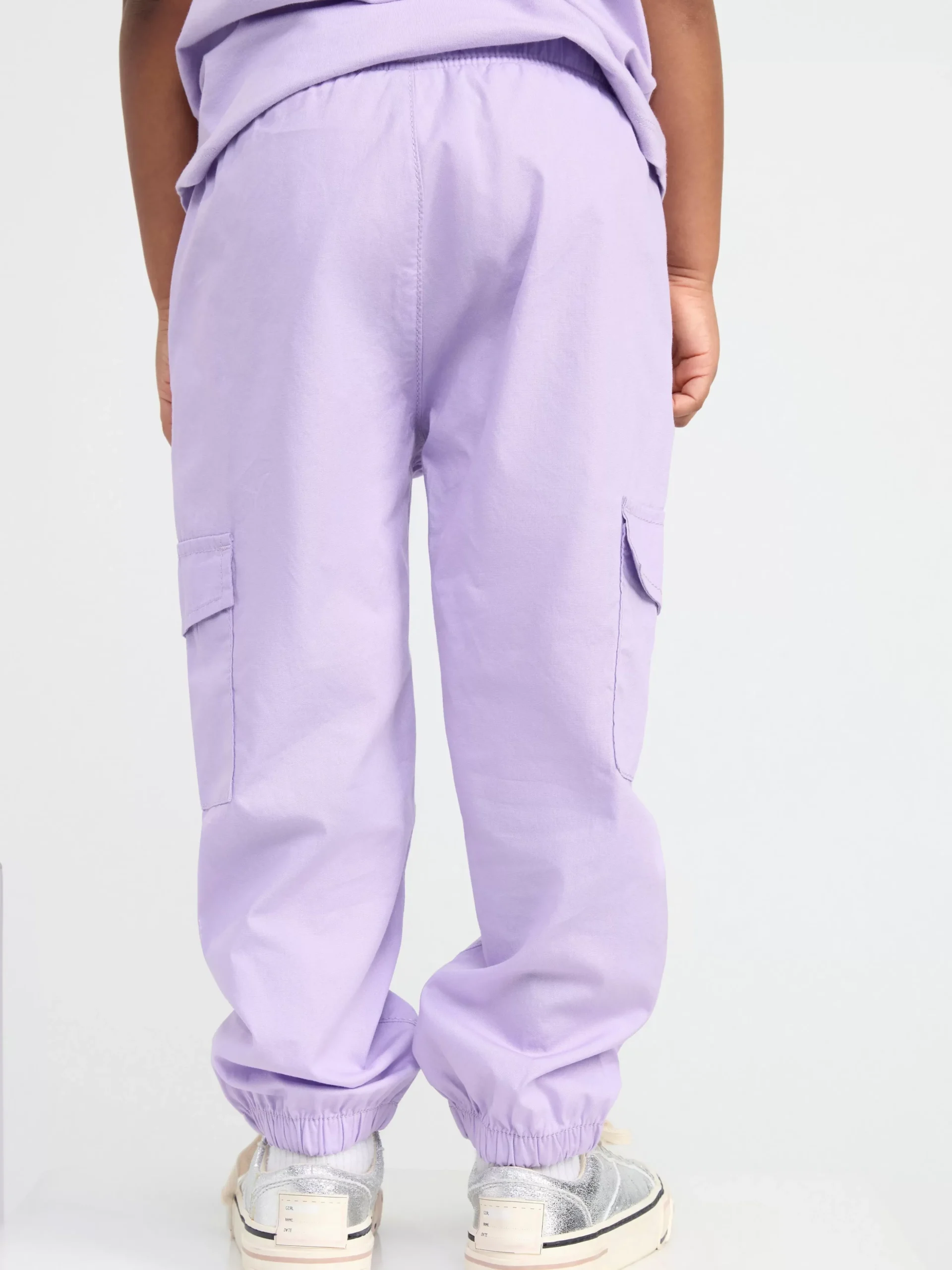 Byxor & Leggings>Lindex Cargobyxa Med Normalhog Midja Och Rakt Ben Light Lilac