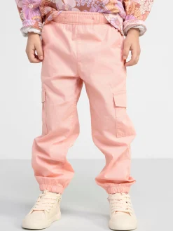 Byxor & Leggings>Lindex Cargobyxa Med Normalhog Midja Och Rakt Ben Light Pink