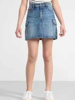Kjolar>Lindex Cargokjol I Denim