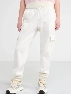 Byxor & Leggings>Lindex Cargo-Mjukisbyxa Med Borstad Insida Off White