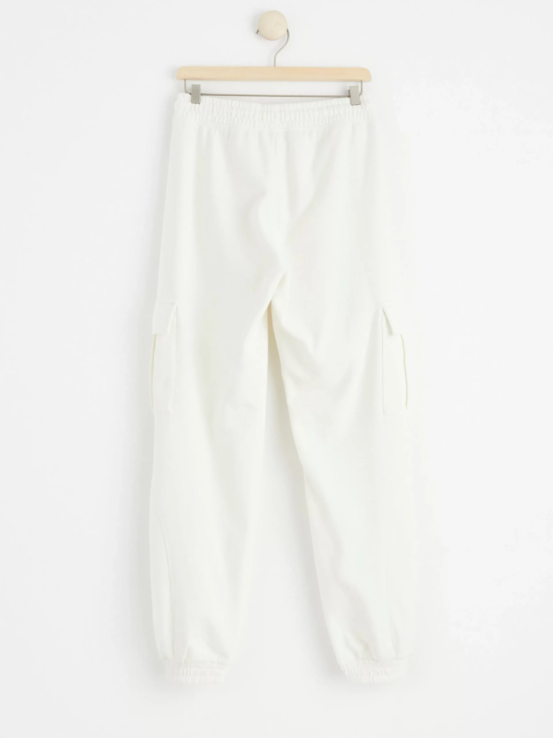 Byxor & Leggings>Lindex Cargo-Mjukisbyxa Med Borstad Insida Off White