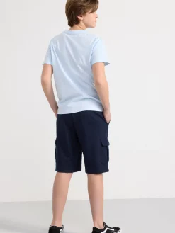 Byxor & Leggings>Lindex Cargoshorts Dark Navy