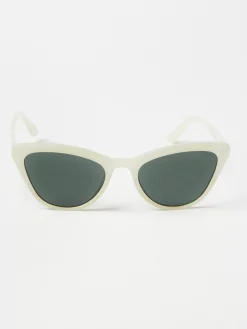 Accessoarer>Lindex Cat Eye Solglasogon Dam Light Beige