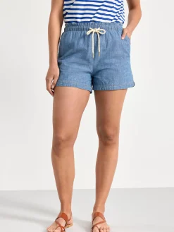 Shorts & Cykelbyxor>Lindex Chambrayshorts Chambray Blue