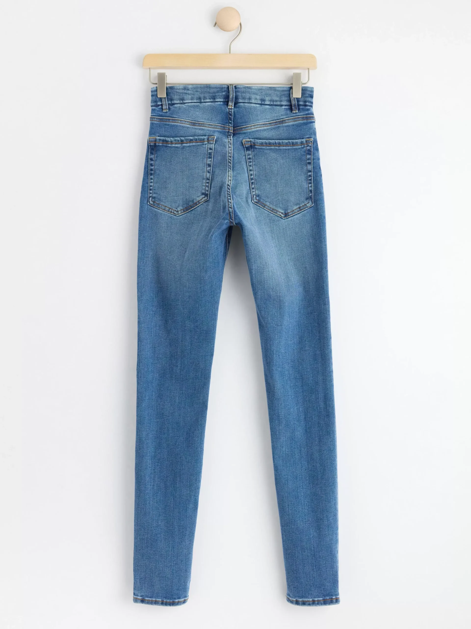 Jeans>Lindex Clara Curve Superstretchiga Jeans Med Hog Midja Denim