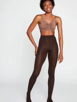 Strumpbyxor & Leggings>Lindex Comfort Waist Matt Strumpbyxor 80 Denier Dark Brown