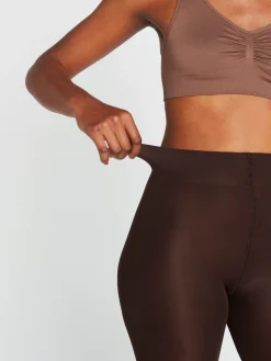 Strumpbyxor & Leggings>Lindex Comfort Waist Matt Strumpbyxor 80 Denier Dark Brown