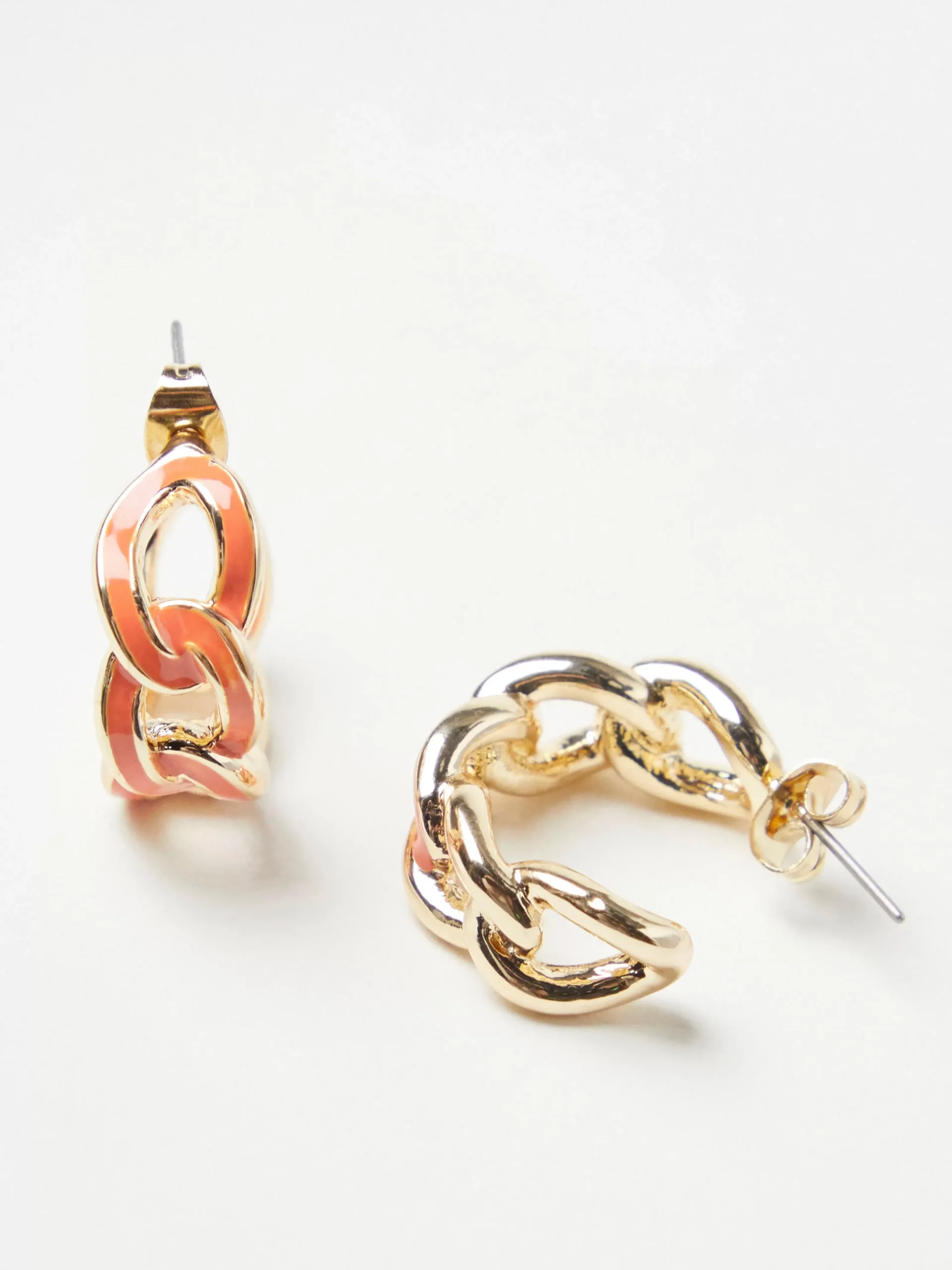 Accessoarer>Lindex Creolorhangen I Form Av Kedja Orange