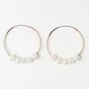 Accessoarer>Lindex Creolorhangen Med Sotvattensparlor Gold