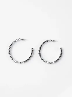 Accessoarer>Lindex Creolorhangen Med Strass Light Gold