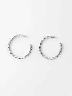 Accessoarer>Lindex Creolorhangen Med Strass Black