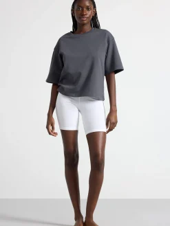 Shorts & Cykelbyxor>Lindex Cykelbyxa I Bomull White