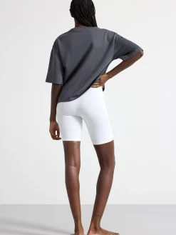 Shorts & Cykelbyxor>Lindex Cykelbyxa I Bomull White