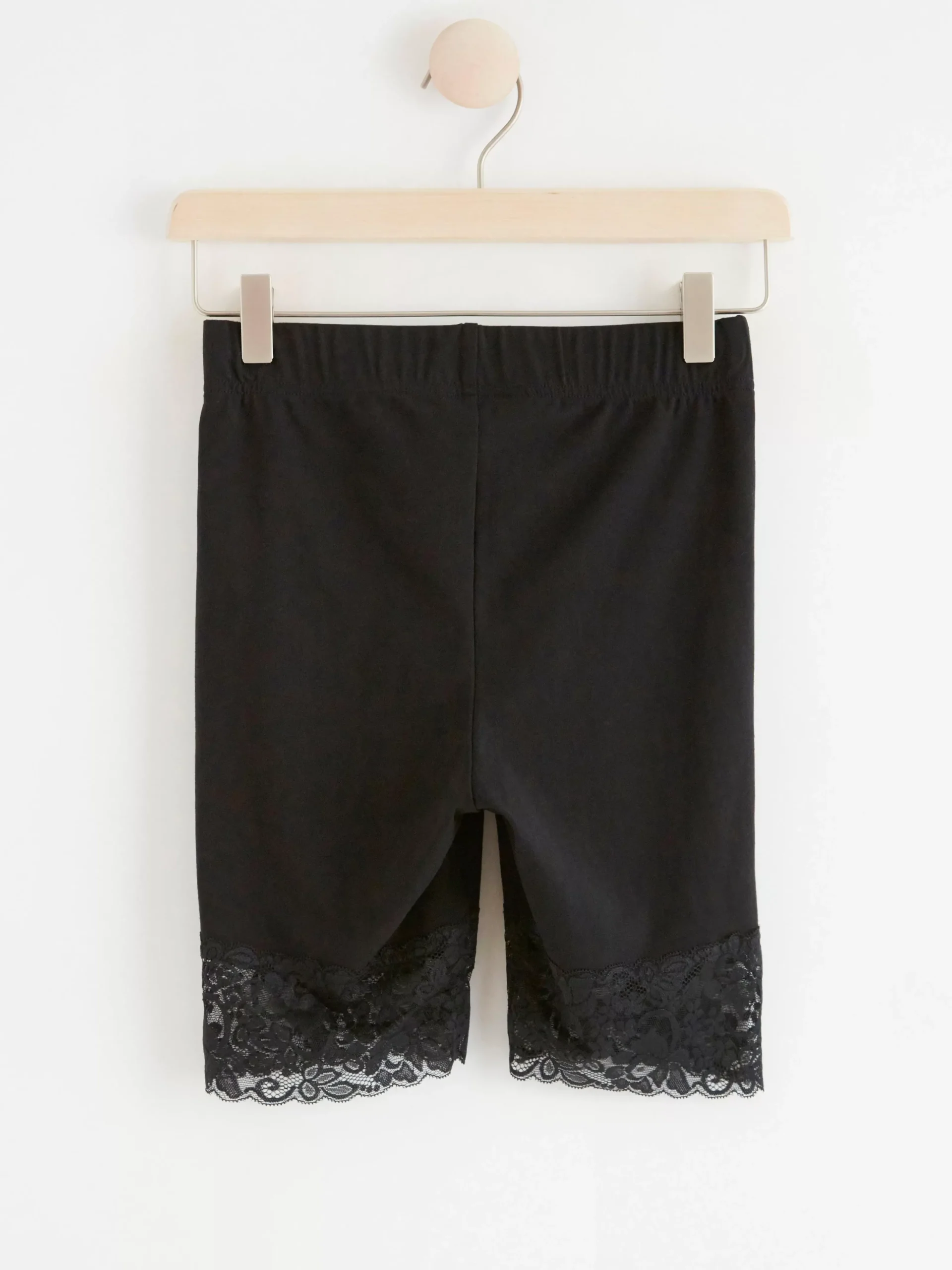 Shorts & Cykelbyxor>Lindex Cykelbyxa I Bomull Med Spets Black