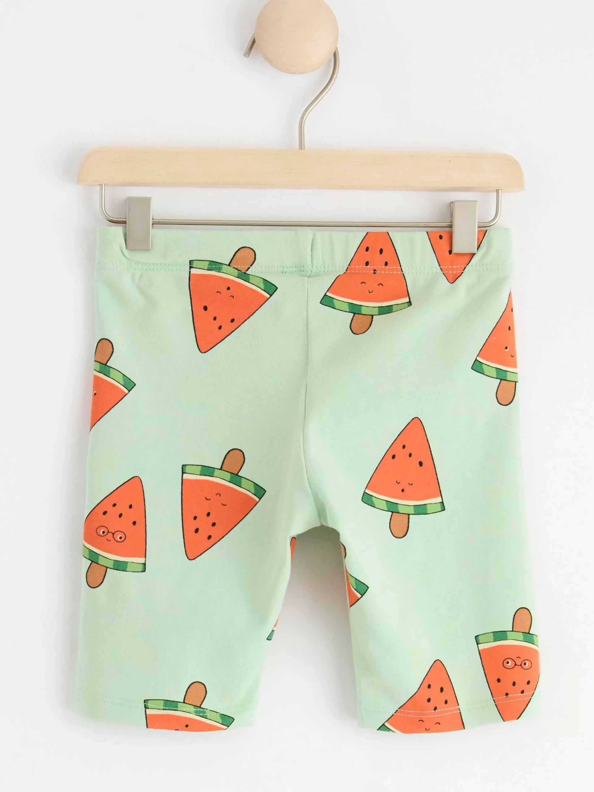 Byxor & Leggings>Lindex Cykelbyxa Med Vattenmeloner Light Green