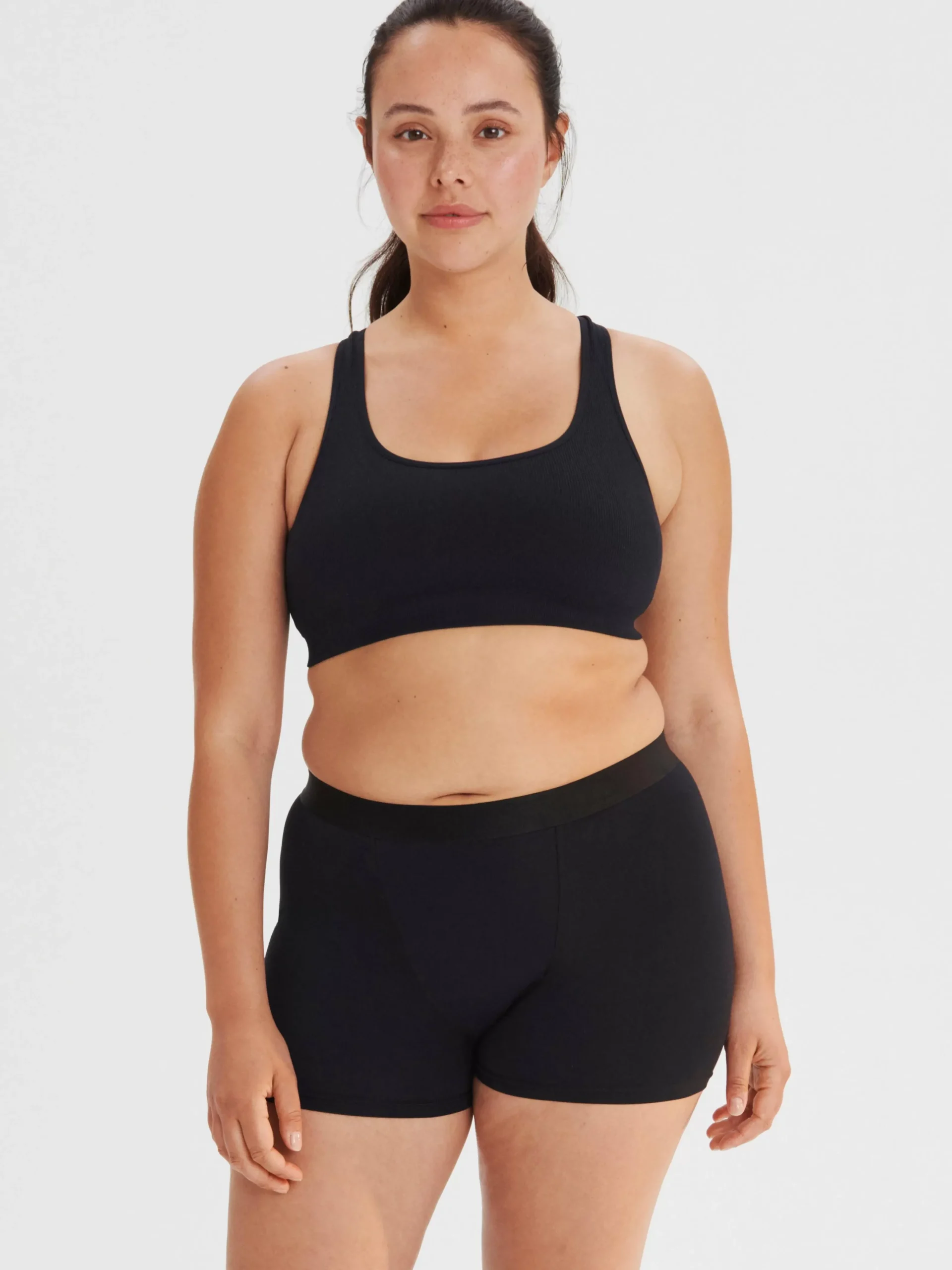 Trosor>Lindex Engineered Boxer – Menstrosa Med Hog Absorption Black