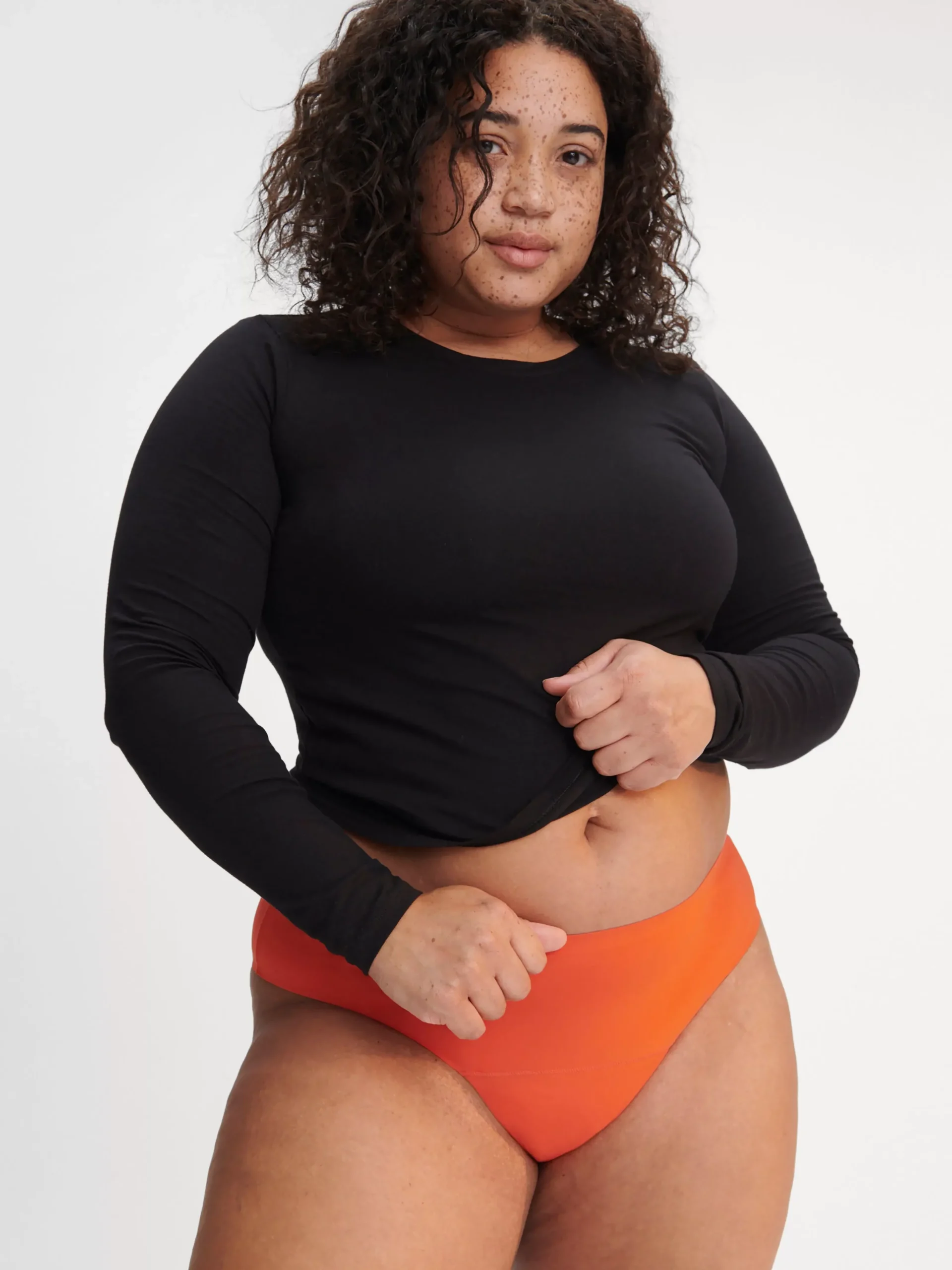 Trosor>Lindex Engineered Brazilian – Menstrosa Med Latt Absorption Orange