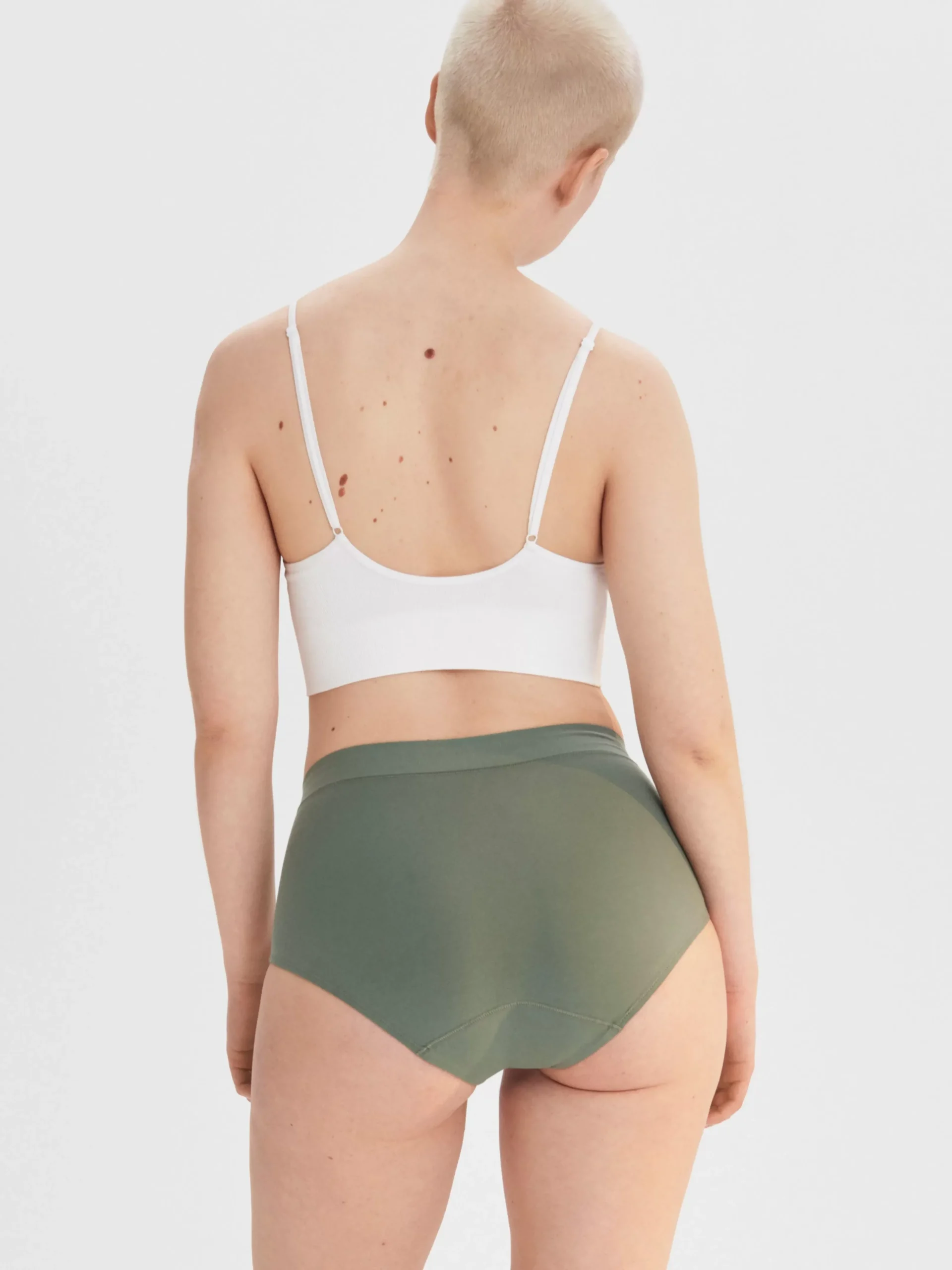 Trosor>Lindex Engineered High Waist – Menstrosa Med Hog Absorption Dark Green