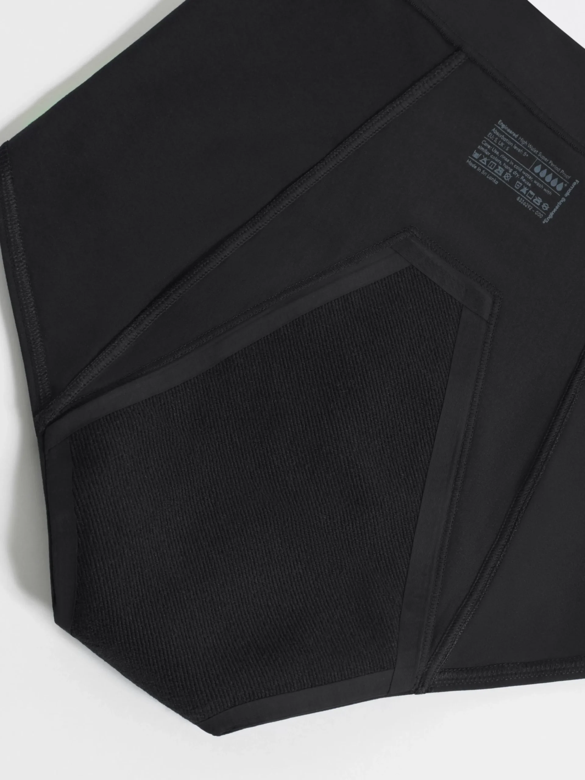 Trosor>Lindex Engineered High Waist – Menstrosa Med Mycket Hog Absorption Black