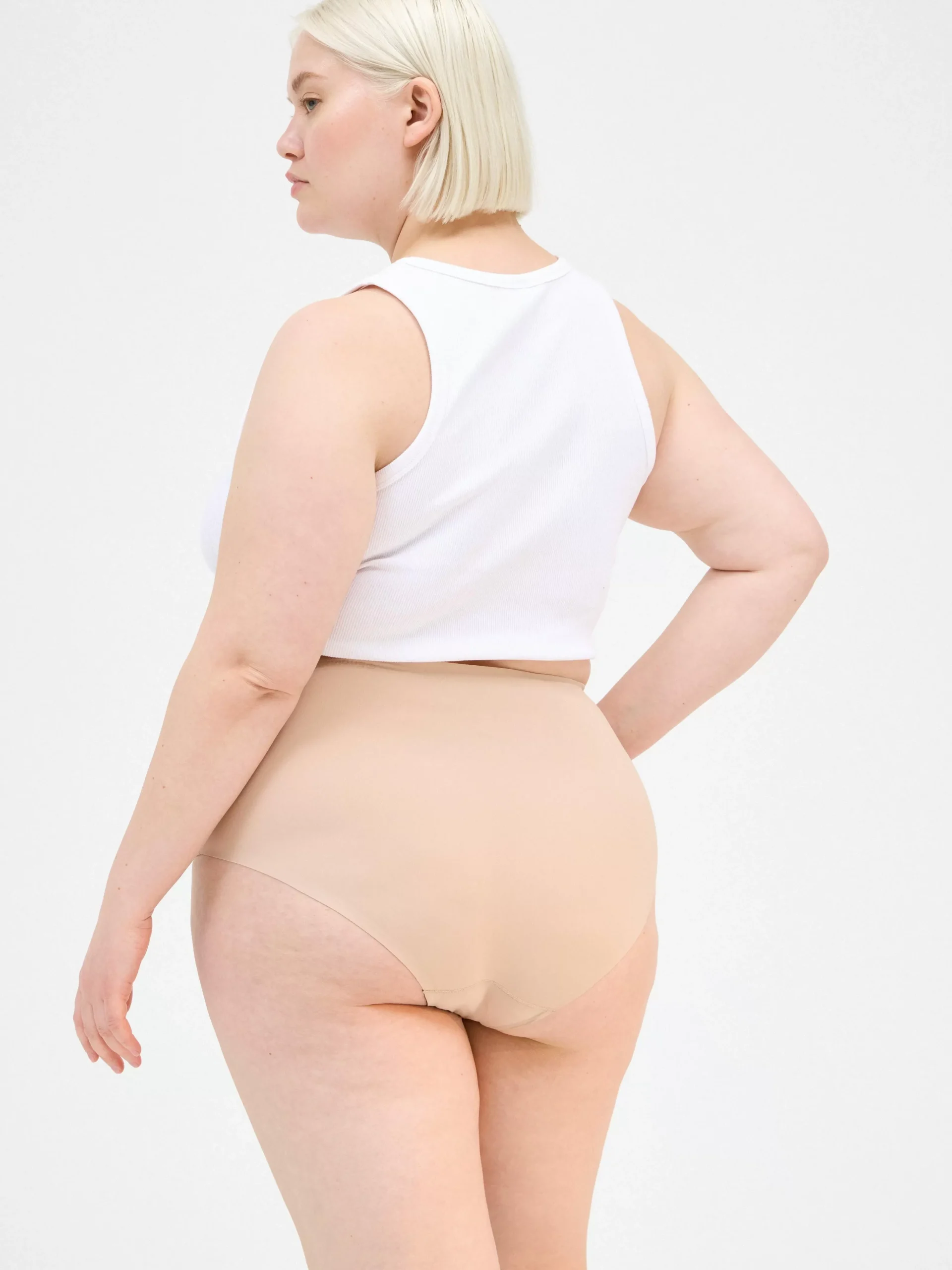 Trosor>Lindex Engineered High Waist – Menstrosa Med Medel Absorption Beige
