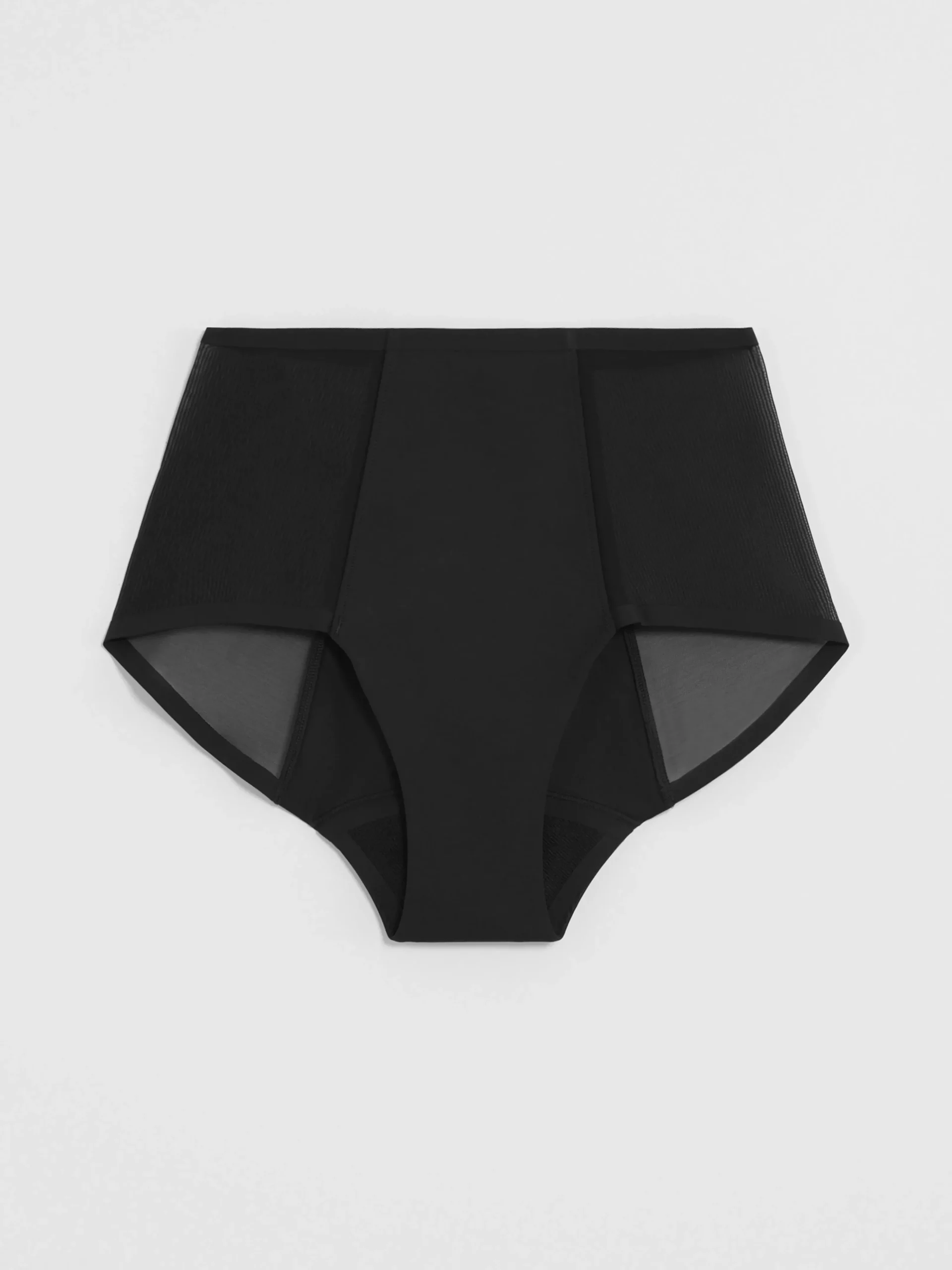 Trosor>Lindex Engineered High Waist Mesh – Menstrosa Med Hog Absorption Black