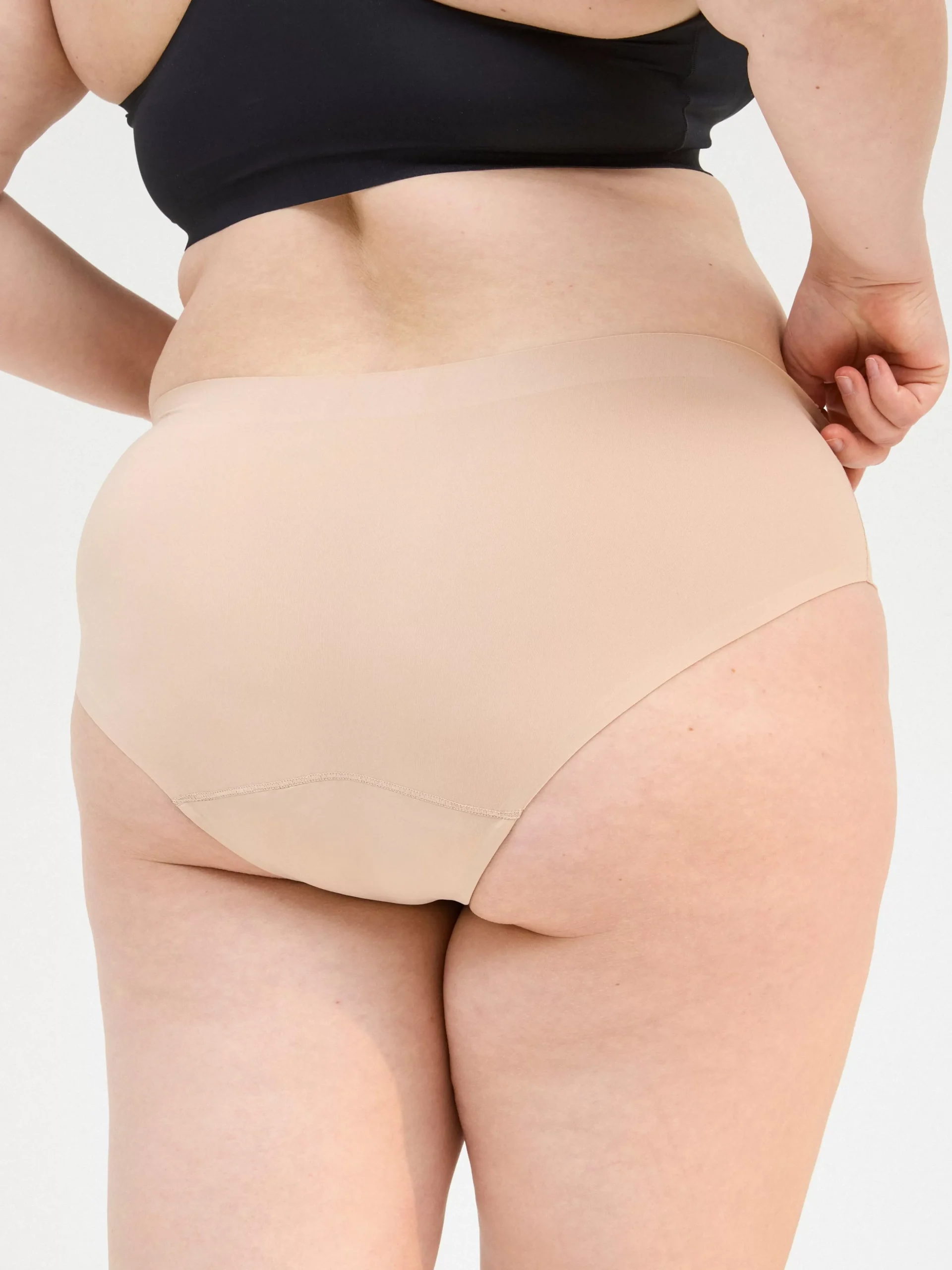 Trosor>Lindex Engineered Hiphugger – Menstrosa Med Hog Absorption Beige