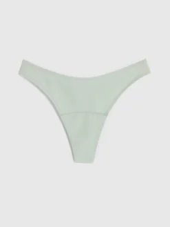 Trosor>Lindex Engineered Thong – Menstrosa Med Latt Absorption Light Dusty Green