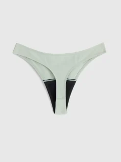 Trosor>Lindex Engineered Thong – Menstrosa Med Latt Absorption Light Dusty Green