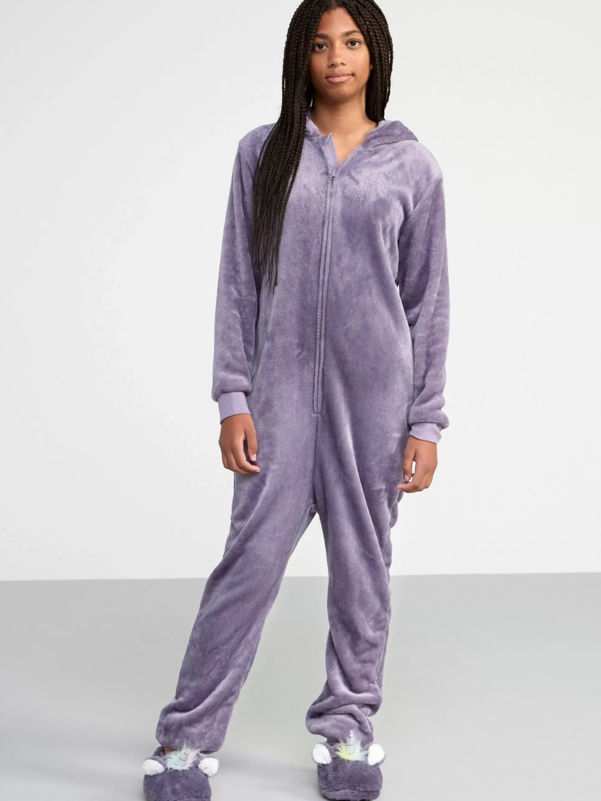 Nattplagg>Lindex Enhorning-Onesie Dk Dusty Lilac