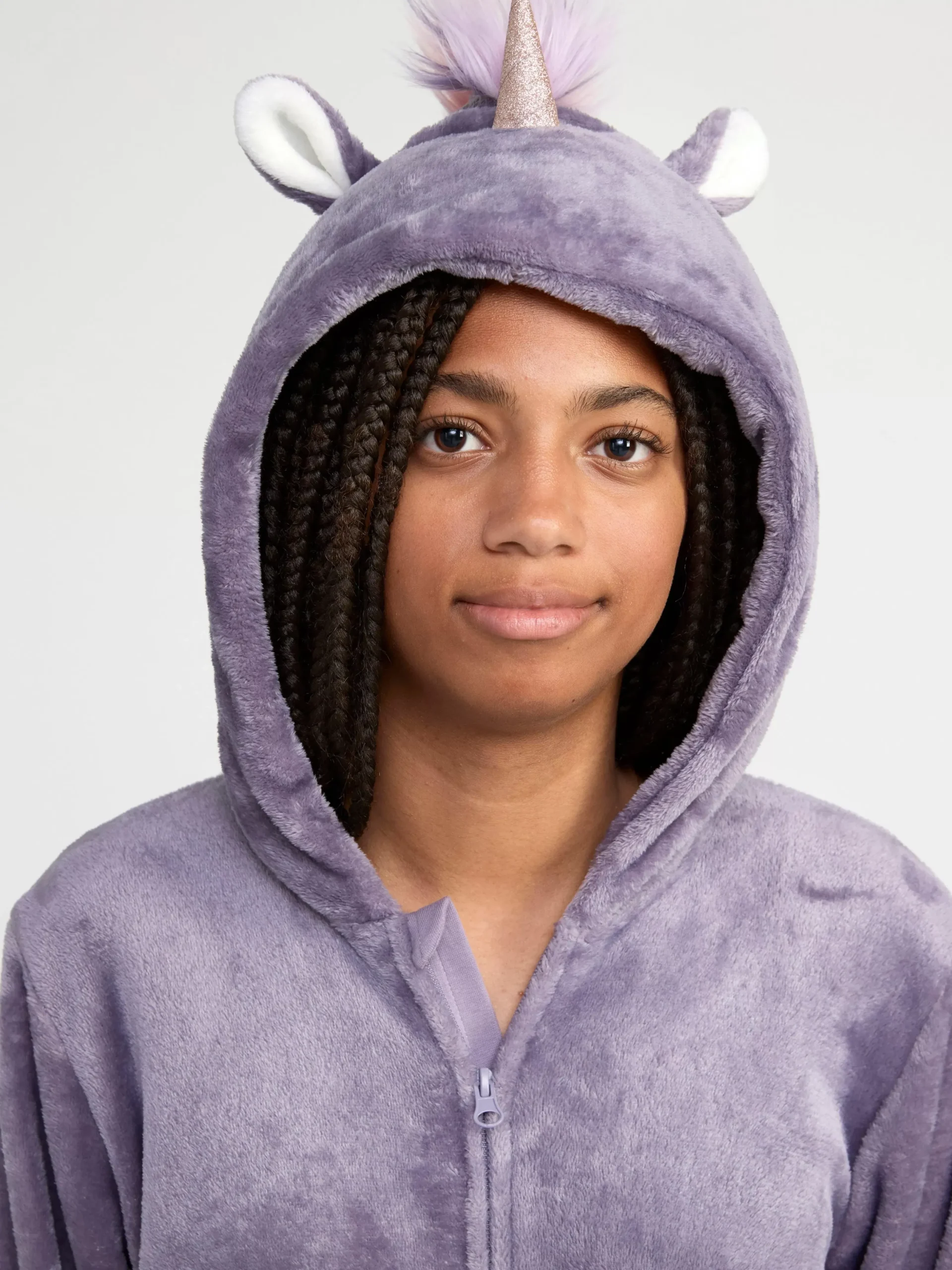 Nattplagg>Lindex Enhorning-Onesie Dk Dusty Lilac