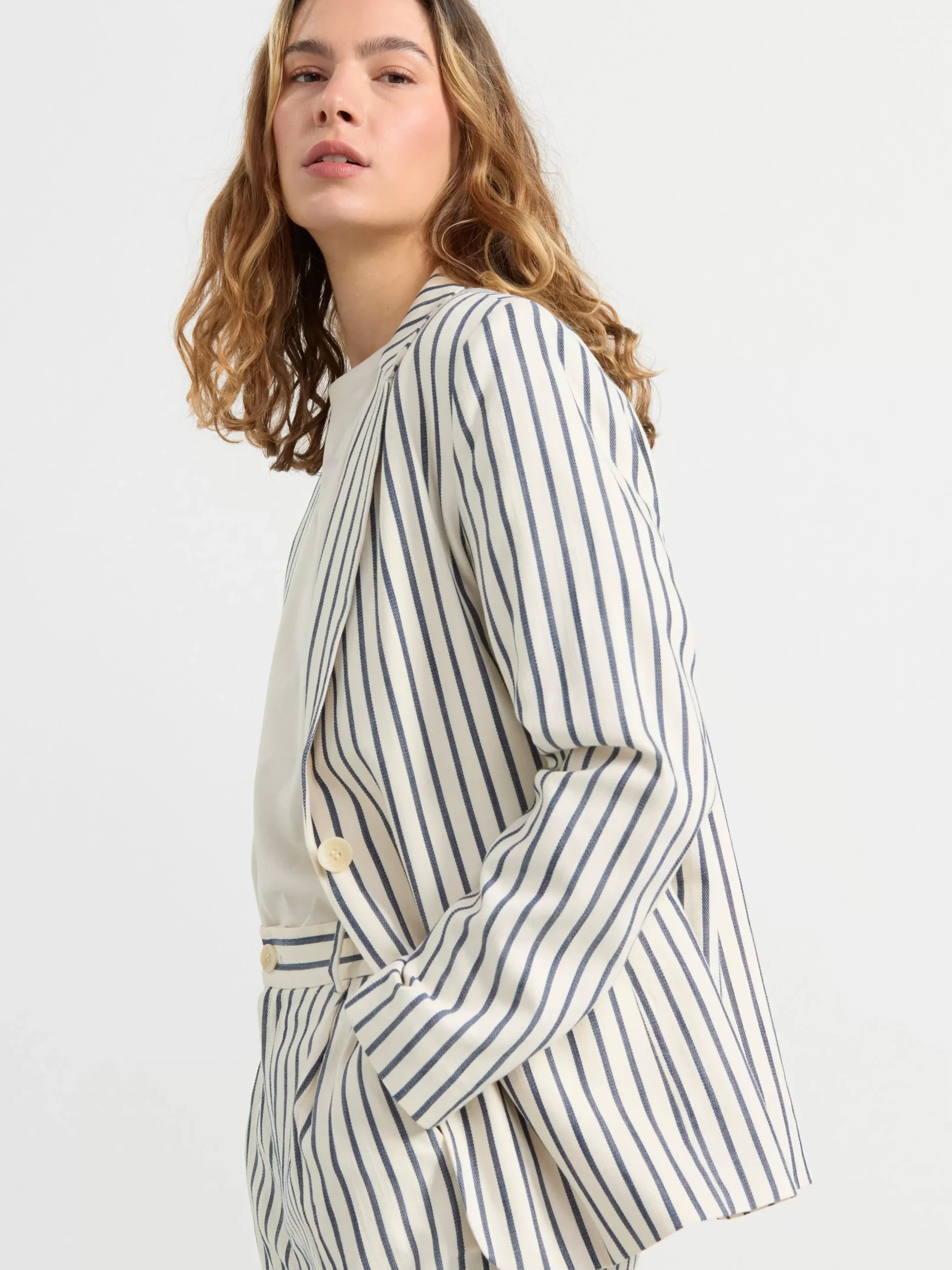 Kavajer>Lindex Enkelknappt Kavaj Off White