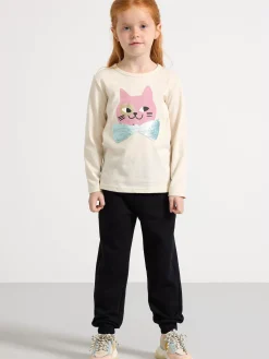 Byxor & Leggings>Lindex Extra Slitstark Byxa Med Borstad Insida Black