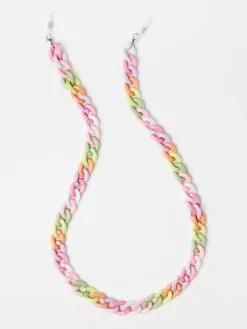Accessoarer>Lindex Fargglad Solglasogonkedja Neon Yellow